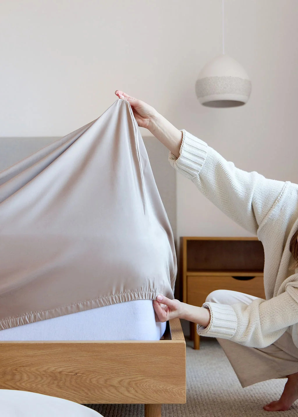 Cooling Bamboo Sheet Set Oatmeal