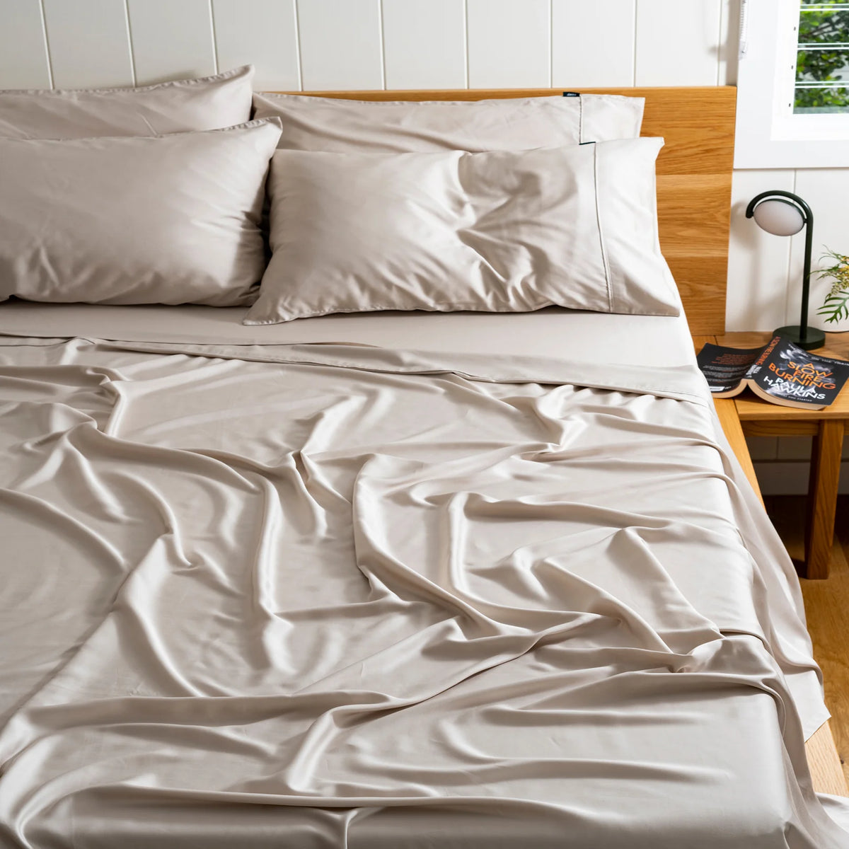 Cooling Bamboo Sheet Set Oatmeal