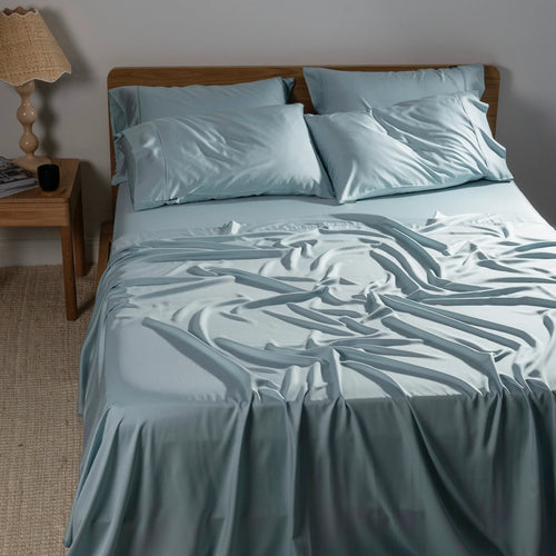 Cooling Bamboo Sheet Set Ocean Blue
